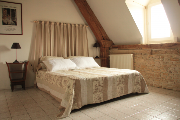 Une chambre de l'Auberge de la Luzerne à Bernieres sur Mer